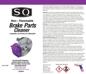 SQ Non-Flammable Brake Parts Cleaner Gallon